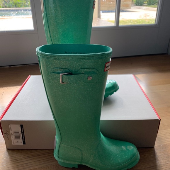 SOLD Hunter Kid's Starcloud Rain Boots: Sea Noodle - Picture 6 of 13